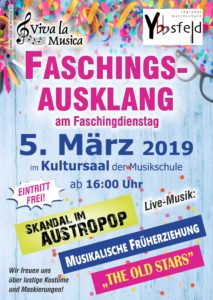 Plakat Fasching 2019